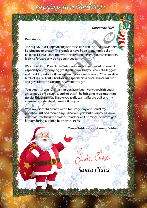 Christian Letter Example